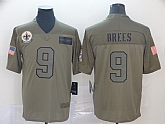 Nike Saints 9 Drew Brees 2019 Olive Salute To Service Limited Jersey,baseball caps,new era cap wholesale,wholesale hats